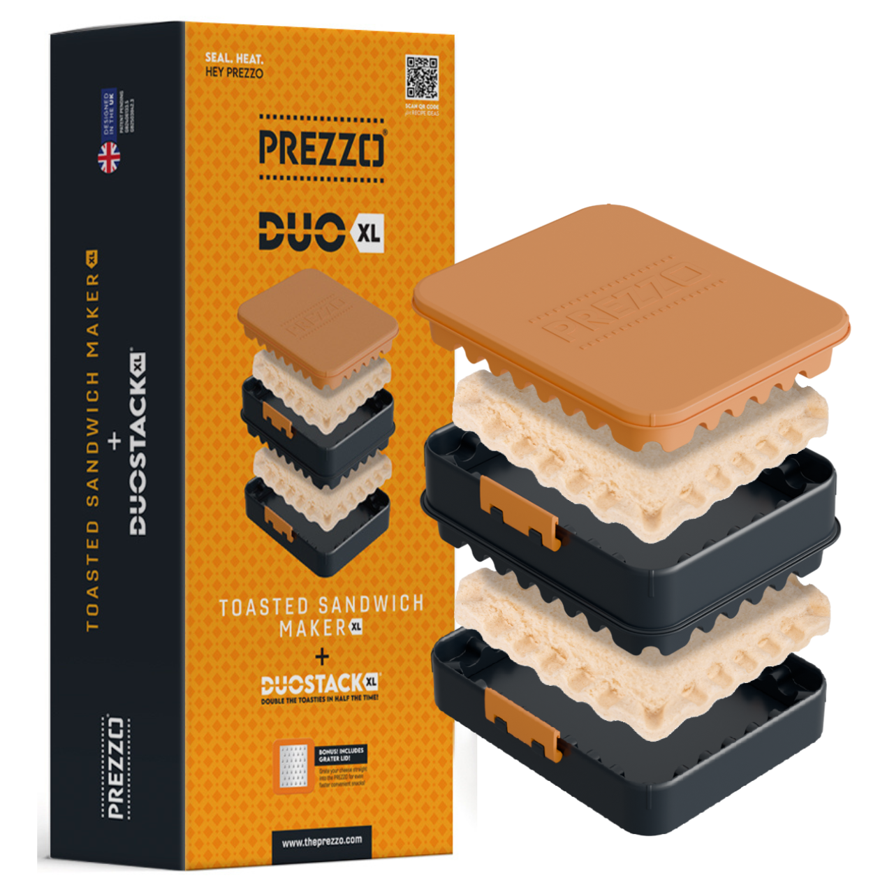 Prezzo DUO XL for Standard Bread - Sandwich Crimper & Duostack